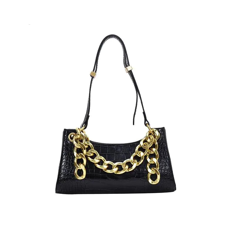 2020 Vintage Crocodile Pattern Chain Bag (Shoulder)