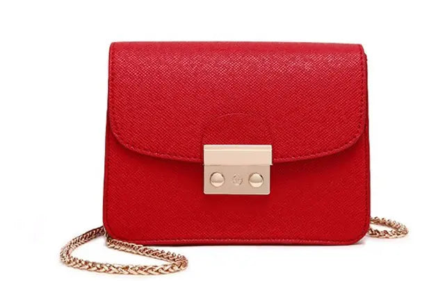 Candy Color Chain Shoulder Crossbody Bag for Women