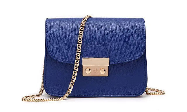 Candy Color Chain Shoulder Crossbody Bag for Women