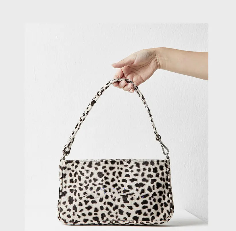 2020 Vintage Bag with Leopard Print Design for Women