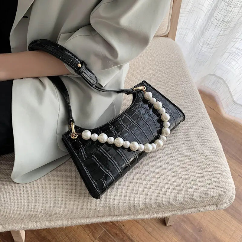 2020 Vintage Crocodile Pattern Chain Bag (Shoulder)
